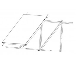SUPORT FIXARE PE SUPRAFETE PLANE, 2 PANOURI SOLARE PLANE VISION 2 m2