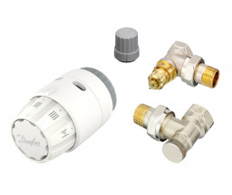 SET ROBINETI RADIATOR - TUR, RETUR, CAP TERMOSTATAT, DANFOSS 1/2" FI-FE