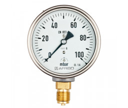 MANOMETRU GAZE RADIAL, 0-600 mbar, D 63 mm, 3/8"