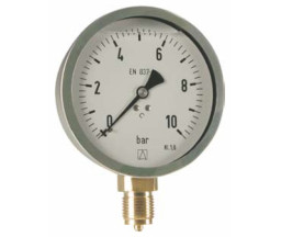 MANOMETRU CARCASA METALICA, RADIAL, 0-16 bar, D 80 mm, 1/2"