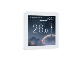 TERMOSTAT PROGRAMABIL ECOHEAT 500 HT-CS08, ALB, DISPLAY COLOR, MONTAJ IN DOZA