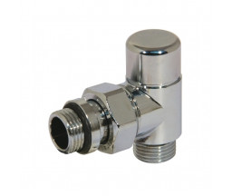 КЛАПАН РАДИАТОРНЫЙ ОТСЕКАЮЩИЙ, УГЛОВОЙ, BIANCHI, ХРОМ, 15 mm x1/2"