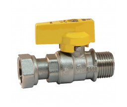 ROBINET BIANCHI CU SFERA SI RACORD OLANDEZ PENTRU GAZ, TIP FLUTURE 3/4" FE-FI