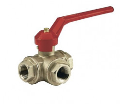 ROBINET SFERA CU 3 CAI TIP L, BIANCHI, 1/2" FI-FI