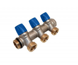 COLECTOR CU ROBINETI, GENERAL FITTINGS, 3 CAI, 1"x3/4" EUROKON