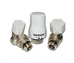 SET ROBINETI RADIATOR - TUR, RETUR, CAP TERMOSTATAT, KONTROLIA 1/2" FI-FE