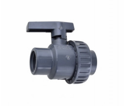 ROBINET APA CU OLANDEZ DIN PVC VALROM, D 1 1/2" FI-FI