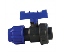 ROBINET APA CU OLANDEZ SI MUFA DIN PVC VALROM D 63x2" FI