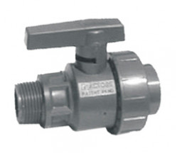 ROBINET APA CU OLANDEZ DIN PVC VALROM, D 1/2" FE-FI