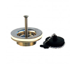 VENTIL LAVOAR DIN ALAMA CROMATA, CU DOP SI LANT, D 1 1/4"