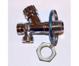 ROBINET SUBLAVOAR CU VENTIL, FILRU SI ROZETA 1/2"x3/8"x10 mm FE-FE