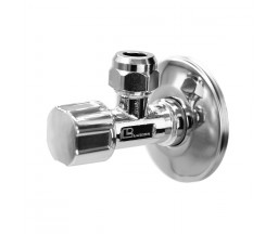 ROBINET SUBLAVOAR CU VENTIL SI ROZETA 1/2"x3/8"x10 mm FE-FE