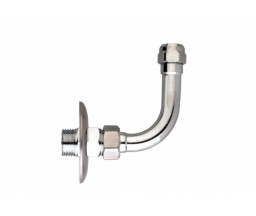 ОТВОД 90 ГРАДУСОВ ПОД УМЫВАЛЬНИК, С РОЗЕТКОЙ 1/2"x10 mm НР