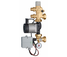 GRUP DE AMESTEC SI POMPARE CALEFFI, CU POMPA ELECTRONICA GRUNDFOS SI VANA TERMOSTATICA