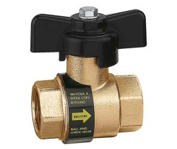 ROBINET SFERA CALEFFI CU SUPAPA DE SENS FLUTURE 1" FI-FI