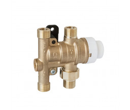 VANA TERMOSTATICA DE AMESTEC CALEFFI 35-55°C, SUBLAVOAR, 3/8" FE