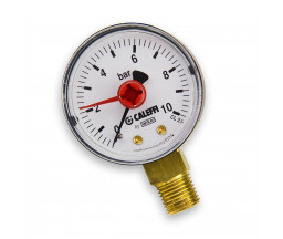 MANOMETRU RADIAL CALEFFI D 50 mm, 0-10 bar, G1/4"