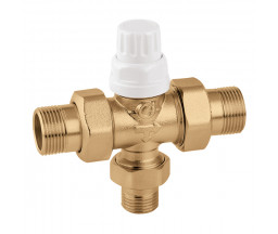 VANA DE CONTROL ZONAL CU 3 CAI, CALEFFI, DN 1"x1/2"