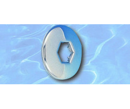 ROZETA INOX CU GAURA HEXAGONALA 1/2"x60 mm