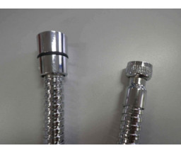 FURTUN FLEXIBIL PENTRU DUS, 3/8"F-1/2", CONIC/CROM, L 2 m