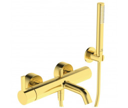 BATERIE PENTRU CADA IDEAL STANDARD JOY, CU ACCESORII, BRUSHED GOLD