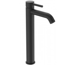 BATERIE PENTRU LAVOAR IDEAL STANDARD CERALINE, INALTA, FARA VENTIL, NEGRU MAT, H 32,5 cm, 5 L/min