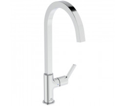 BATERIE PENTRU BUCATARIE IDEAL STANDARD GUSTO SQUARE, PIPA LEBADA, CROM