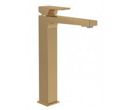 BATERIE LAVOAR INALTA ARCHITECTURA Square, H306 mm, BRUSHED GOLD