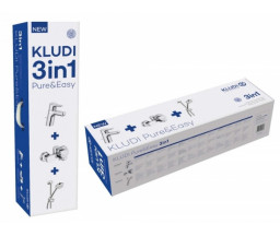PACHET BATERII KLUDI PURE&EASY (LAVOAR, CADA/DUS, SET DUS LOGO 1S)