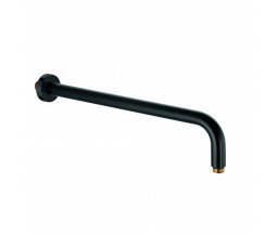 BRAT DE DUS, KLUDI A-QA, MONTARE PE PERETE, NEGRU MAT, 400 mm