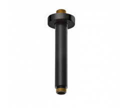 BRAT DE DUS CROMAT "A-QA" PT. ALIMENTARE PRIN TAVAN, L.15cm ,NEGRU