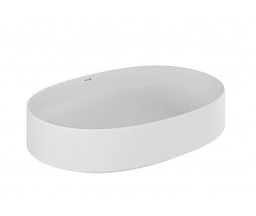 LAVOAR OVAL KLUDI-RESA O, 60x40cm, ALB MAT