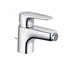 BATERIE PENTRU BIDEU KLUDI PURE&SOLID, CU VENTIL, CROM