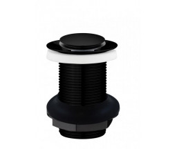 VENTIL DE SCURGERE DEMM, CLICK-CLACK FARA PREAPLIN, NEGRU MAT, 75 mm