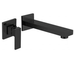BATERIE PENTRU LAVOAR DEMM NEW LOBA, INCASTRATA, CU MECANISM, NEGRU MAT, 185 mm