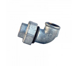 УГОЛОК С АМЕРИКАНКОЙ ЧУГУННЫЙ ОЦИНКОВАННЫЙ GF 1 1/4" ВР-ВР