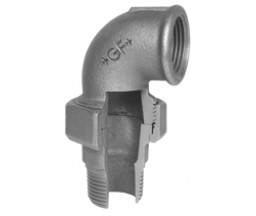 УГОЛОК С АМЕРИКАНКОЙ ЧУГУННЫЙ ОЦИНКОВАННЫЙ GF 1 1/4" НР-ВР