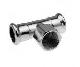 ТРОЙНИК ОЦИНКОВАННЫЙ ПОД ПРЕСС KAN-THERM STEEL, D 35x3/4", ВР