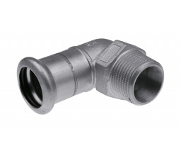 COT OTEL INOX SERTIZARE, KAN-THERM, 90 GRADE, D 28x1" FE