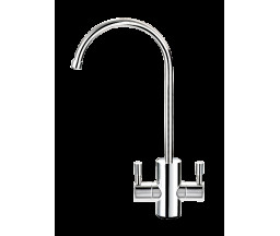 ROBINET DUBLU PENTRU APA FILTRATA MODERN, CROM