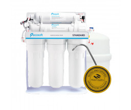 SISTEM CU OSMOZA INVERSA ECOSOFT 6-50MP CU MINERALIZATOR SI POMPA, CU SUPORT METALIC