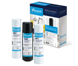 SET DE CARTUSE PREFILTRARE PENTRU SISTEM CU OSMOZA INVERSA ECOSOFT 1-2-3