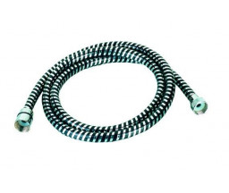 FURTUN DUS KRONER BIFLEX,  CROM/NEGRU, L 200 cm