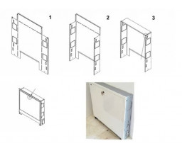 CASETA METALICA PLIATA KAN-THERM, PENTRU COLECTORI, 600x450x110 mm