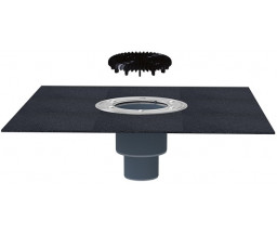 КРОВЕЛЬНАЯ ВОРОНКА С БИТУМНЫМ ПОЛОТНОМ, HL310NKH, DN50/75/110