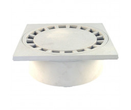 SIFON TERASA PP VALROM, IESIRE VERTICALA, 100x100mm, D.40 mm