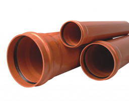 TEAVA CANALIZARE PVC VALROM SN2, D 110x2,2 mm, 3 m