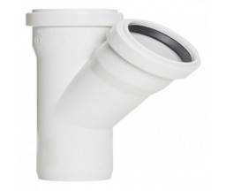 ТРОЙНИК ПВХ AQUALINE FONO, 45 ГРАДУСОВ, D 50 mm