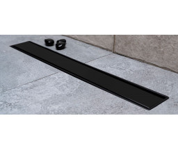 RIGOLA DUS CONFLUO PRIMO COMPACT LINE 750, CU GRILA REVERSIBILA, MATTE BLACK, D.50 H.52mm 0,8 L/S