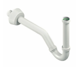 SIFON PENTRU LAVOAR/BIDEU, TIP S, PP ALB, 1 1/4"x32